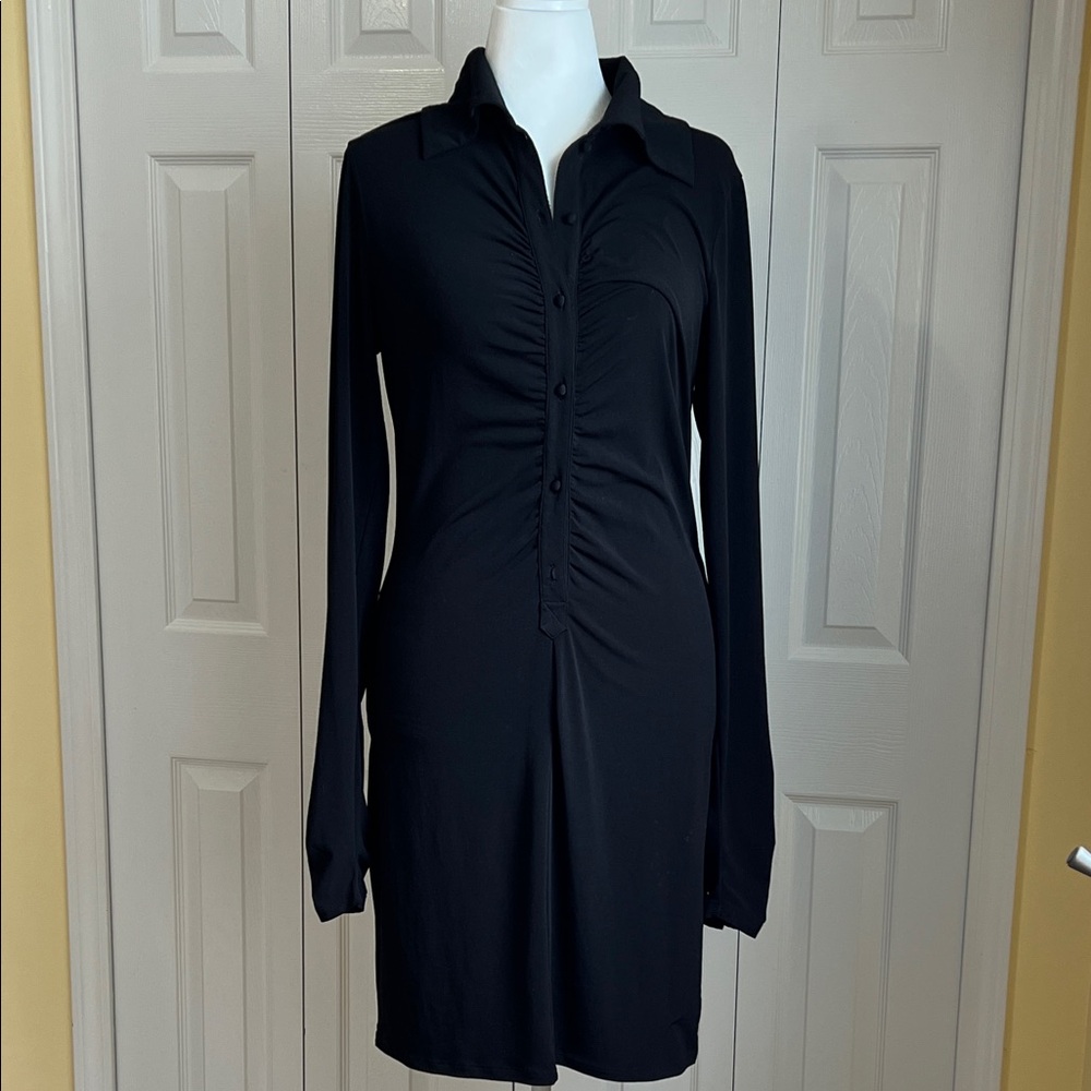 Karl Lagerfeld Impulse Black Long Sleeve Dress (L)